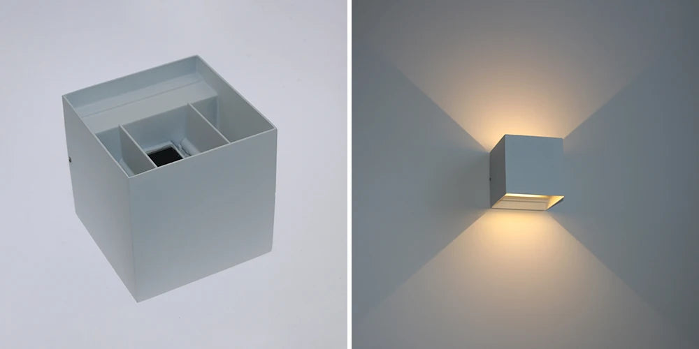 Modern Square Outdoor Wall Lamp