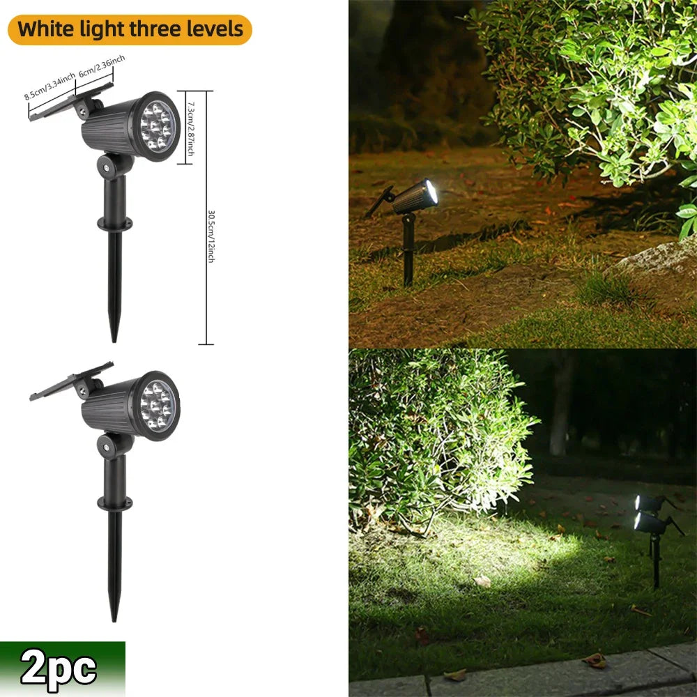 Adjustable Solar Landscape Spotlight