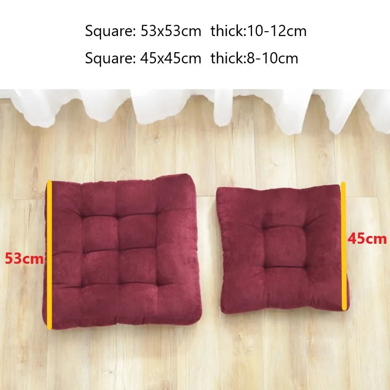 Corduroy Tufted Square Floor Cushion