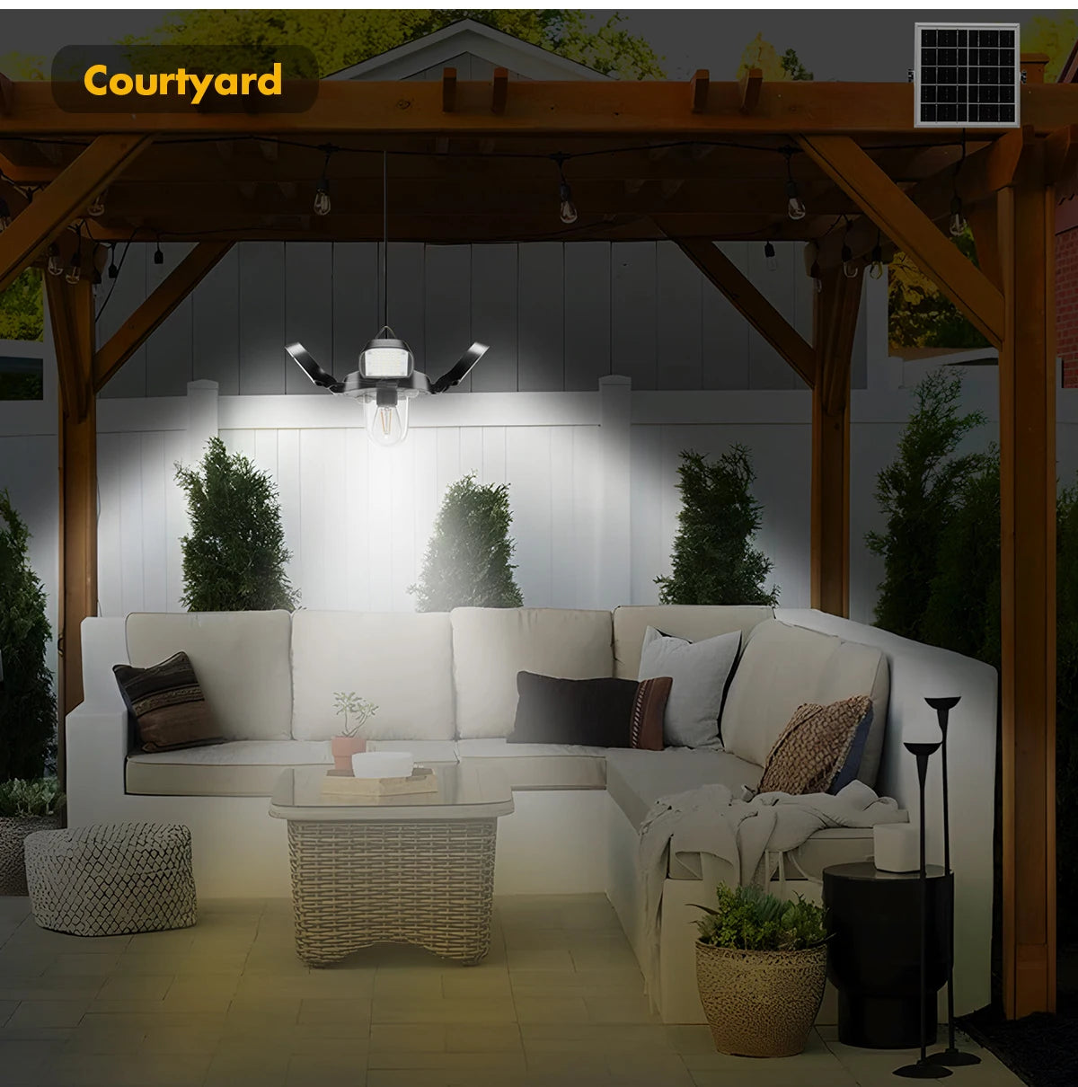 192led Solar Powered Barn Light Solar Shed Light