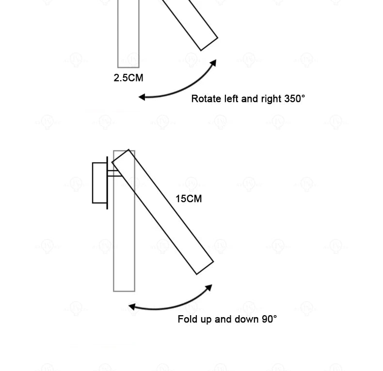 Nordic Rotating Reading Wall Lamp