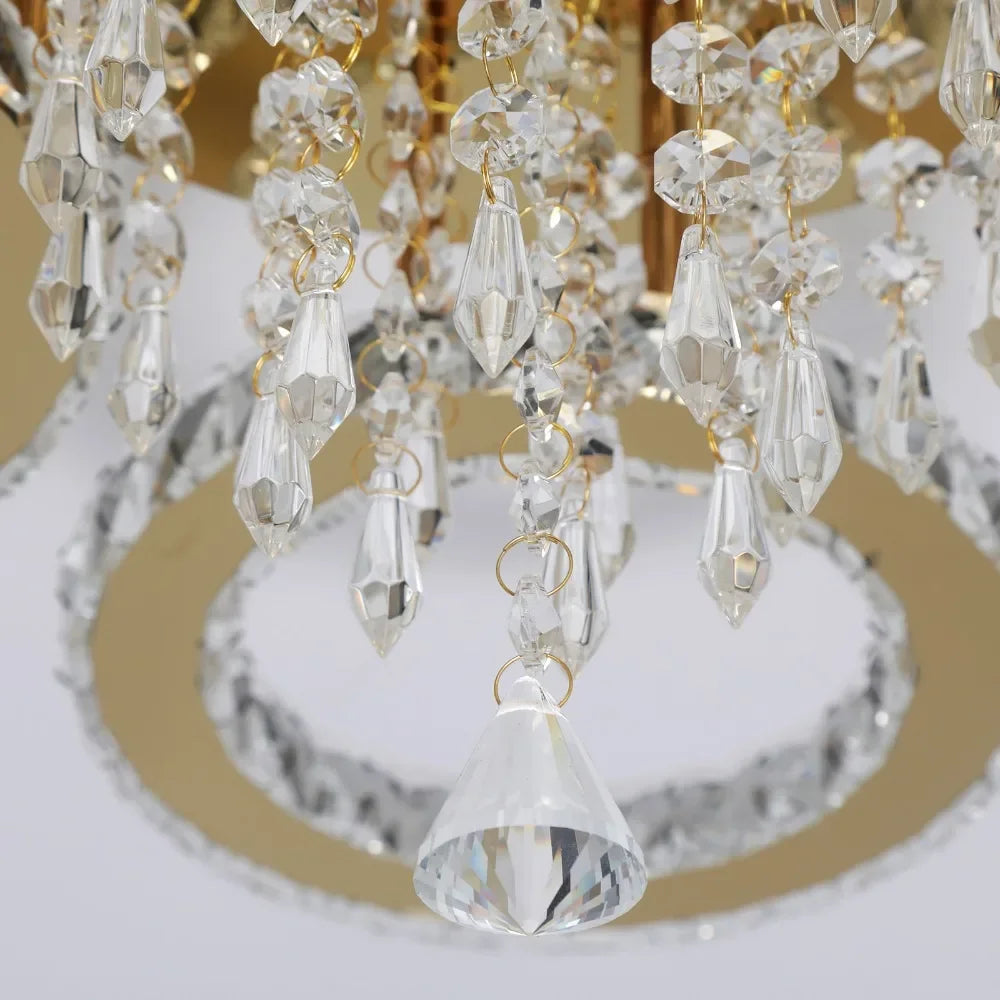 Gold Crystal Ceiling Chandelier