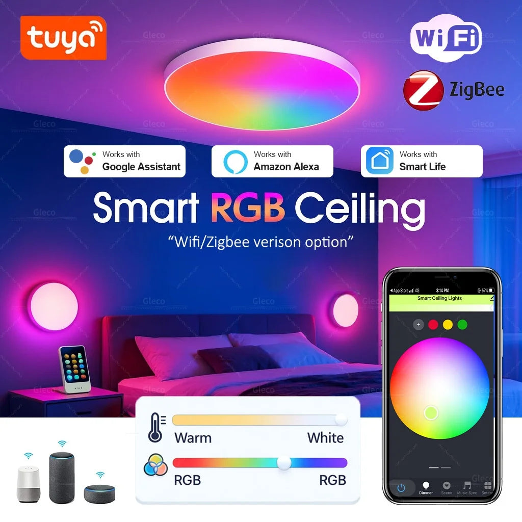 Tuya Smart RGBCW LED Ceiling Light
