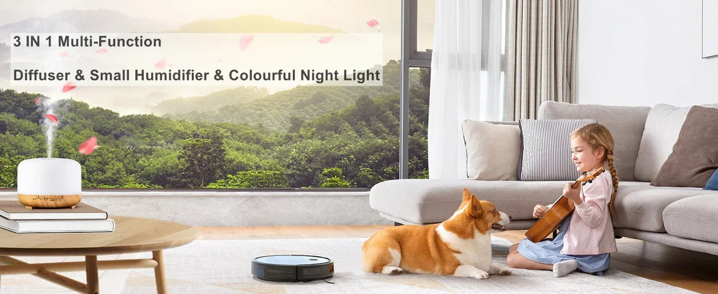 Mini Size Wood Grain Aroma Diffuser Usb Essential Oil Humidifier