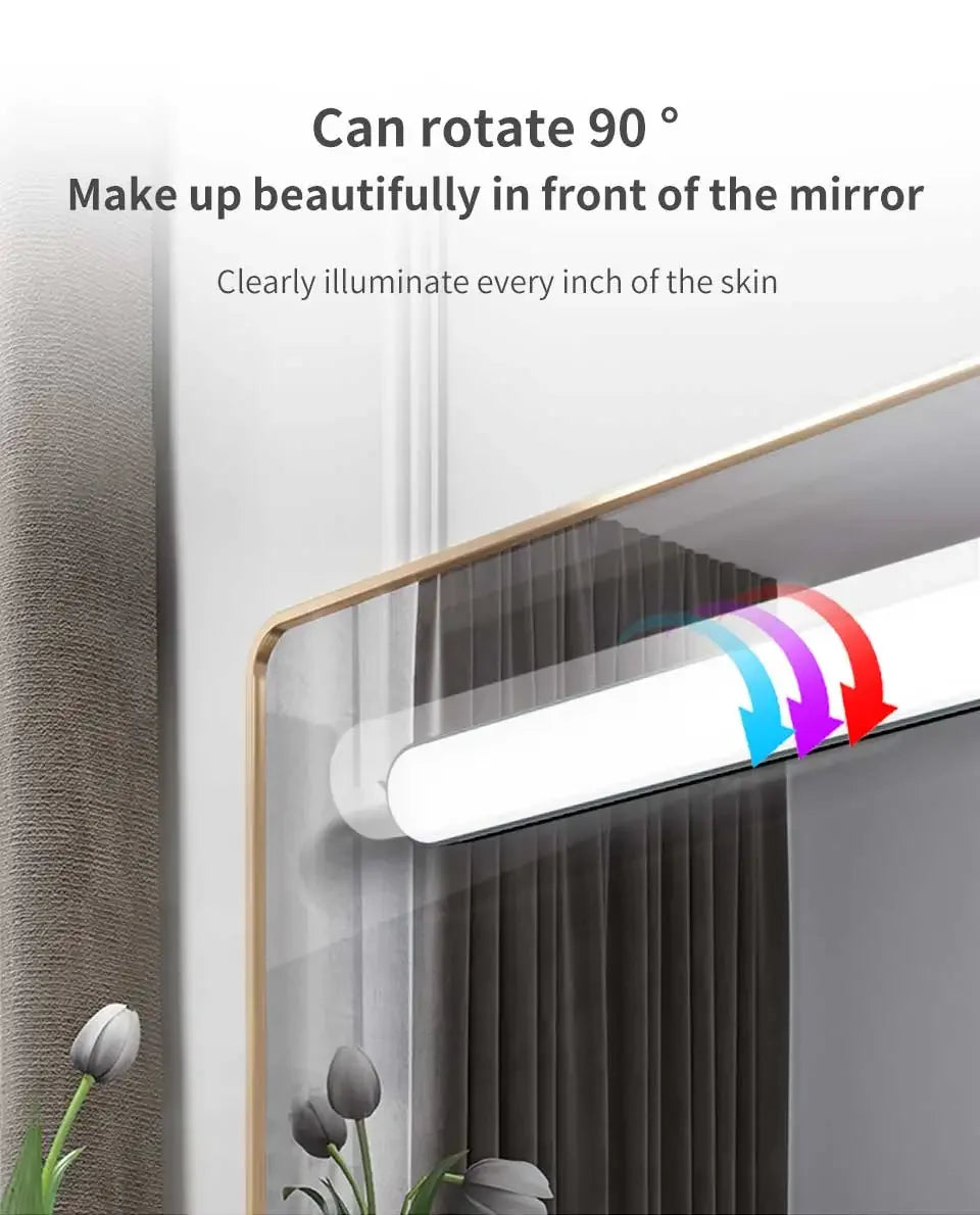 Rechargeable Magnetic Mirror Light