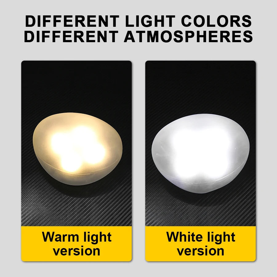 Solar Decorative Lamp Frosted Ground Lamp Outdoor Waterproof  Portable Energy Saving  Lantern Pebble Lawn Light Home Garden Lamp