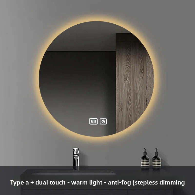 Smart Anti-Fog Round Vanity Mirror