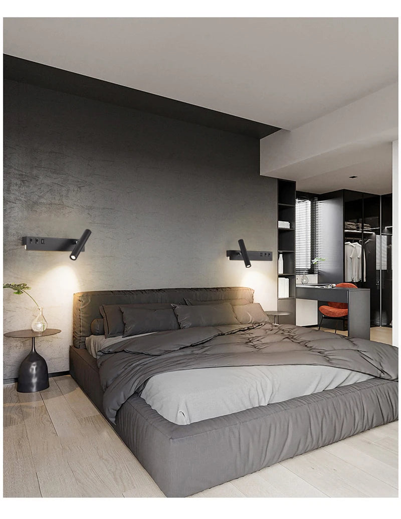 Bedside Reading Spot Wall Lamp