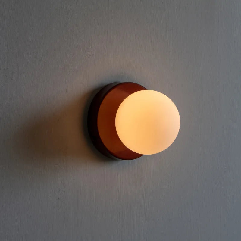 Nordic LED Glass Wall Lamp Minimalist G9 Base Orb Sconce