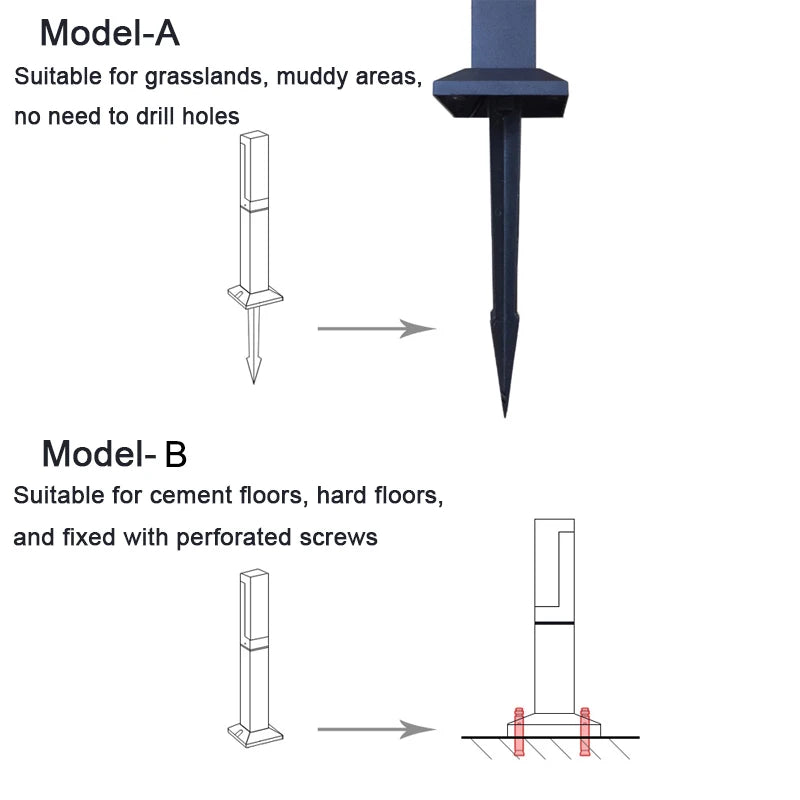 Waterproof IP65 Aluminum LED Lawn Bollard Light