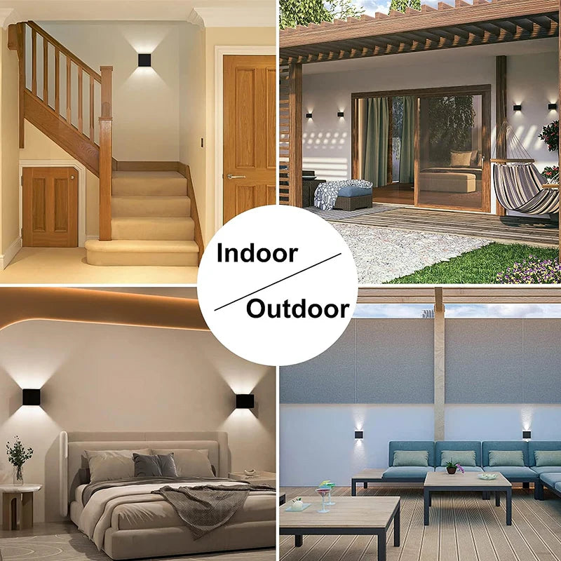 7W LED Wall Lamp, Waterproof, Indoor and Outdoor