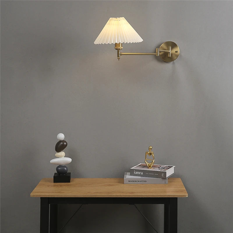 Folding Rocker Arm Wall Lamp