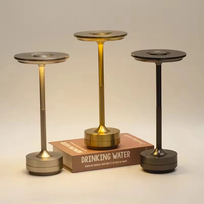 Aluminum Cordless Touch Table Lamp