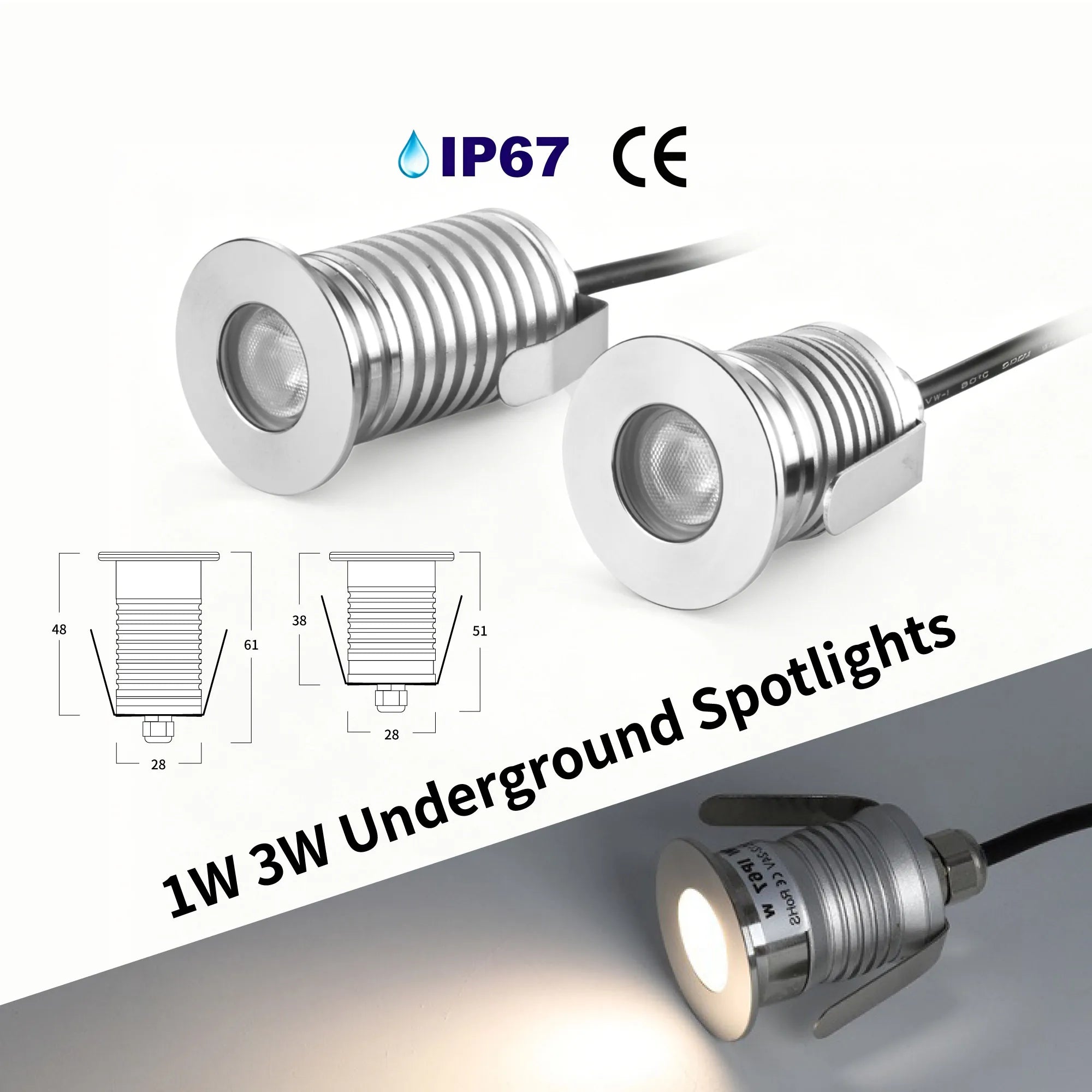LED Underground Light Inground Light Waterproof Recessed
