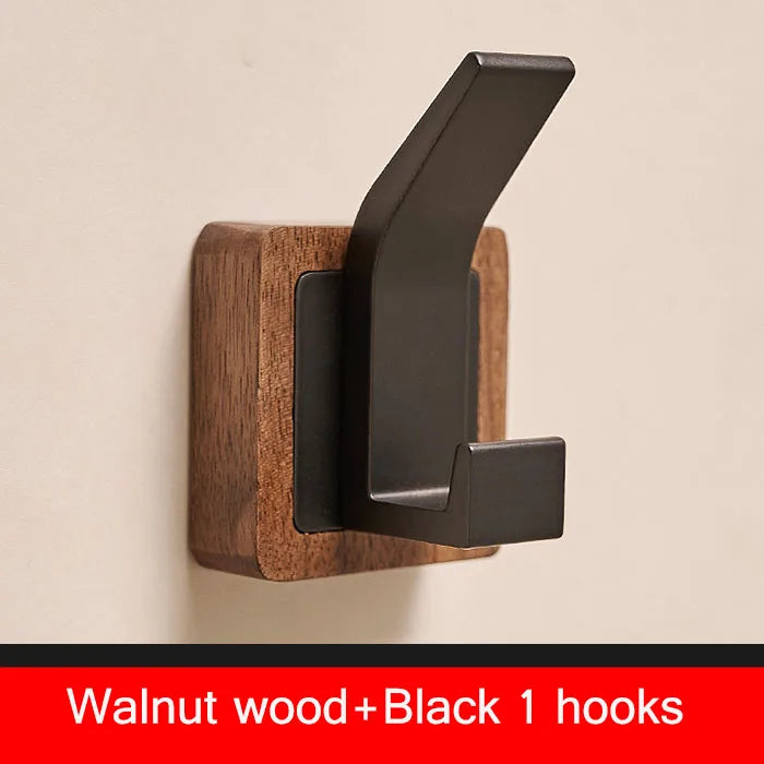 Walnut Wood Wall Coat Hook