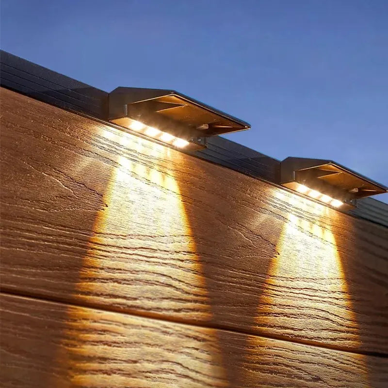 Solar Fence and Deck Lights 2 Pack
