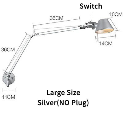 Modern LED Wall Lamp Telescopic Swing Arm E27 Living Room Sconce