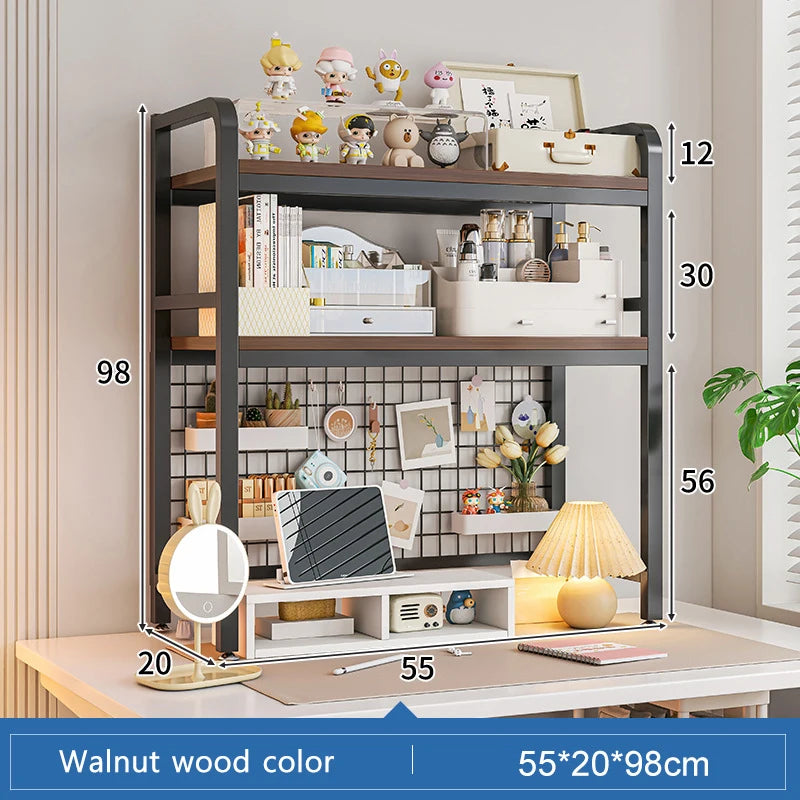 Grid Bookshelf Desktop Storage Rack
