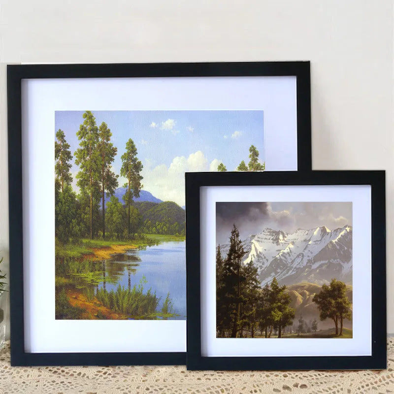 Custom Square Wood Photo Frame