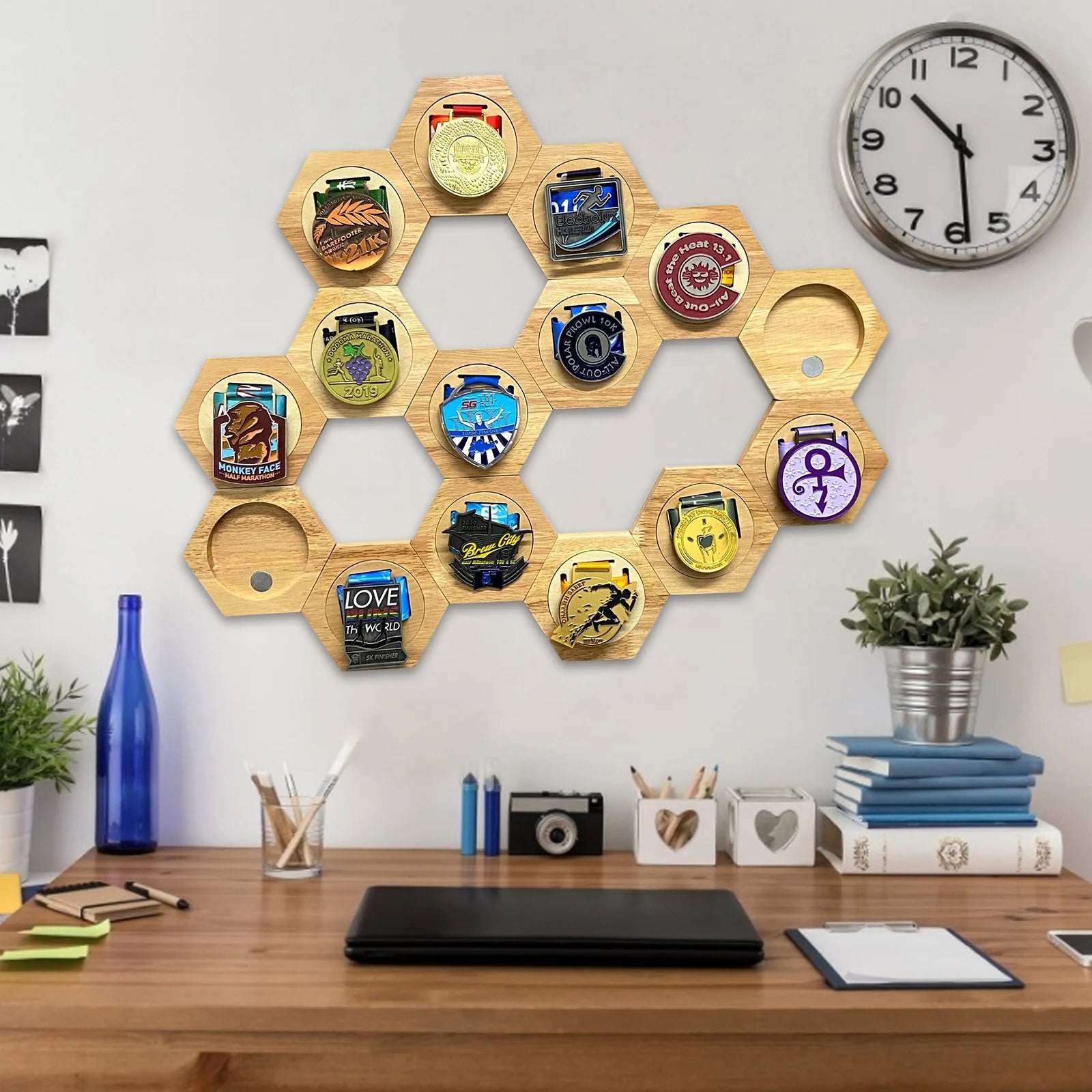 Hexagon Medal Display Rack