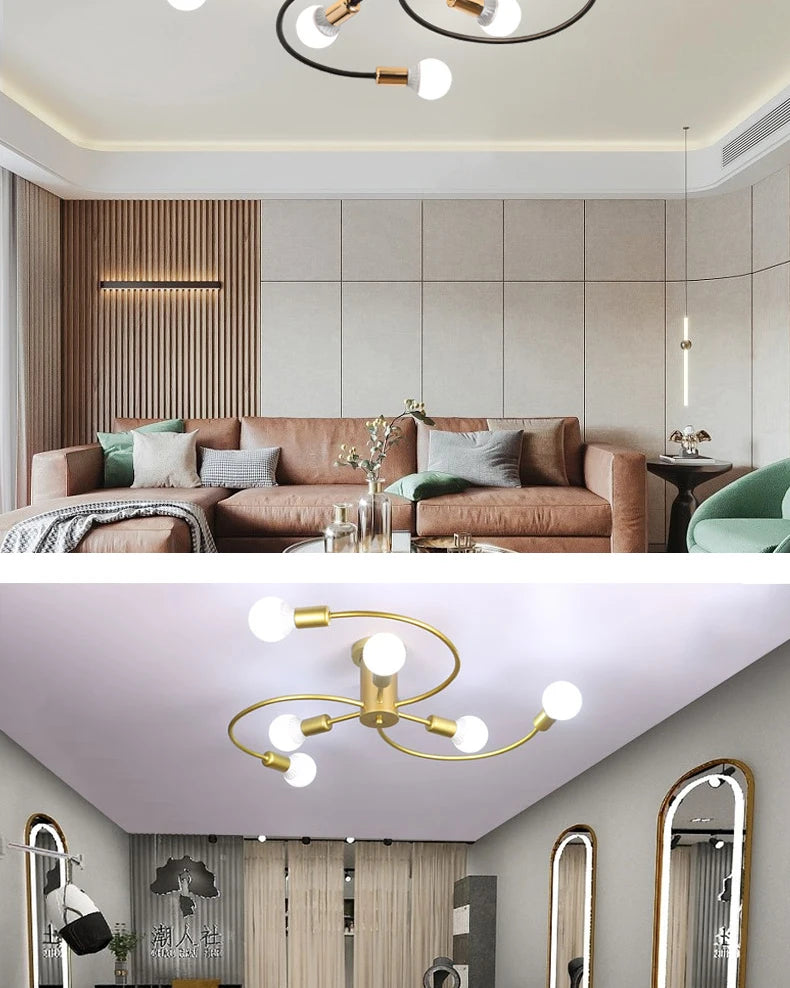 Modern Iron Ceiling Chandelier