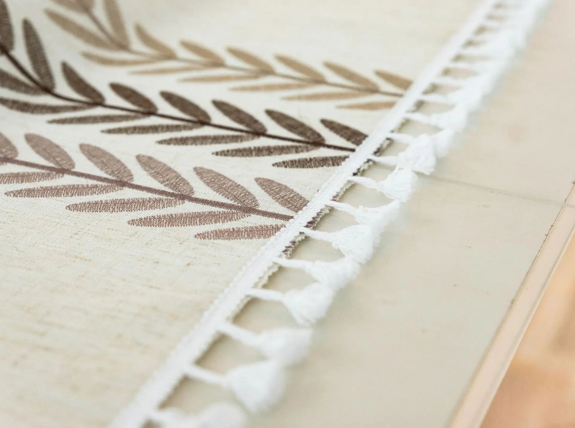 Nordic Style Tassels Cotton Linen Tablecloth,Modern Simplicity