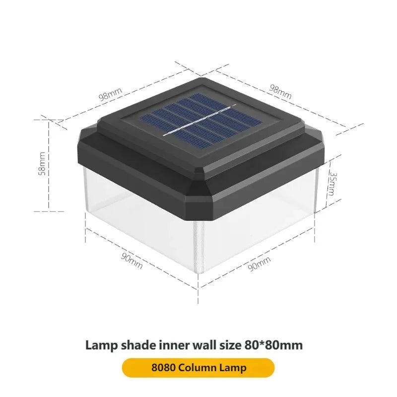 Waterproof Solar Post Cap Light