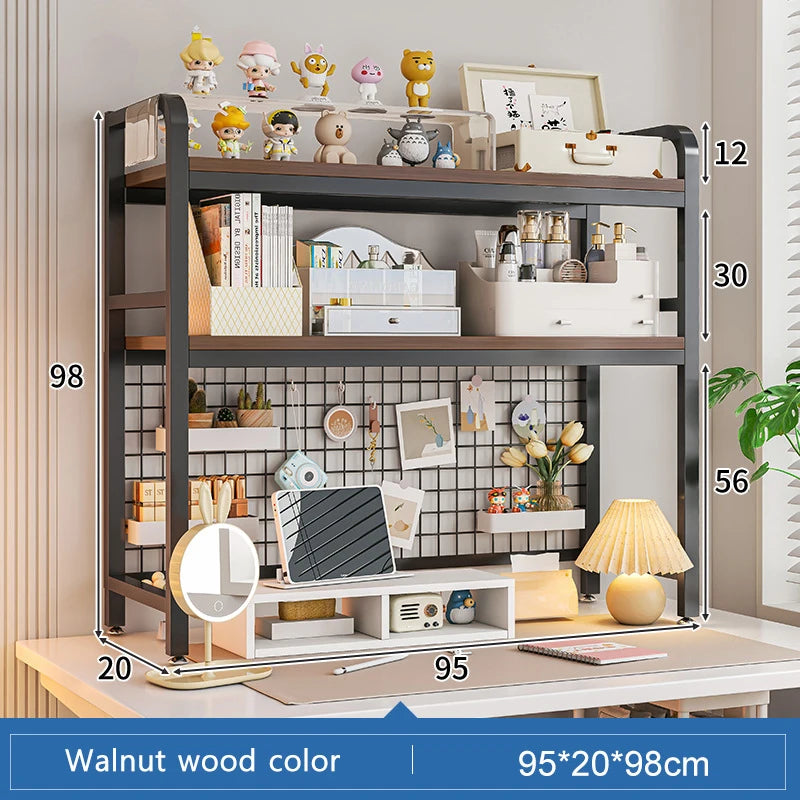 Grid Bookshelf Desktop Storage Rack