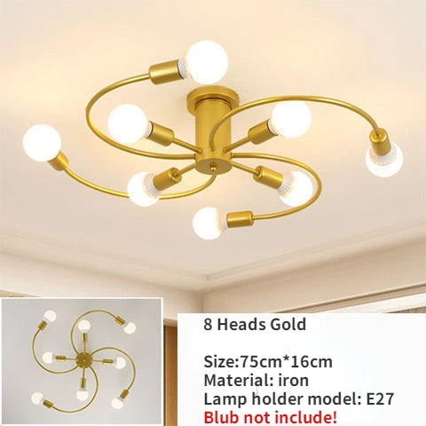 Modern Iron Ceiling Chandelier
