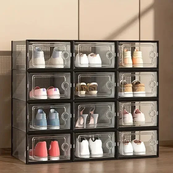 Stackable Clear Shoe Box Set