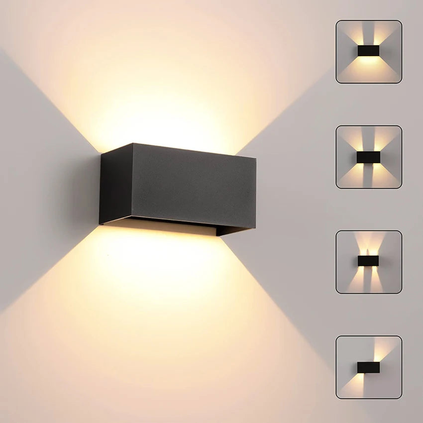 Cube Up And Down LED Wall Light