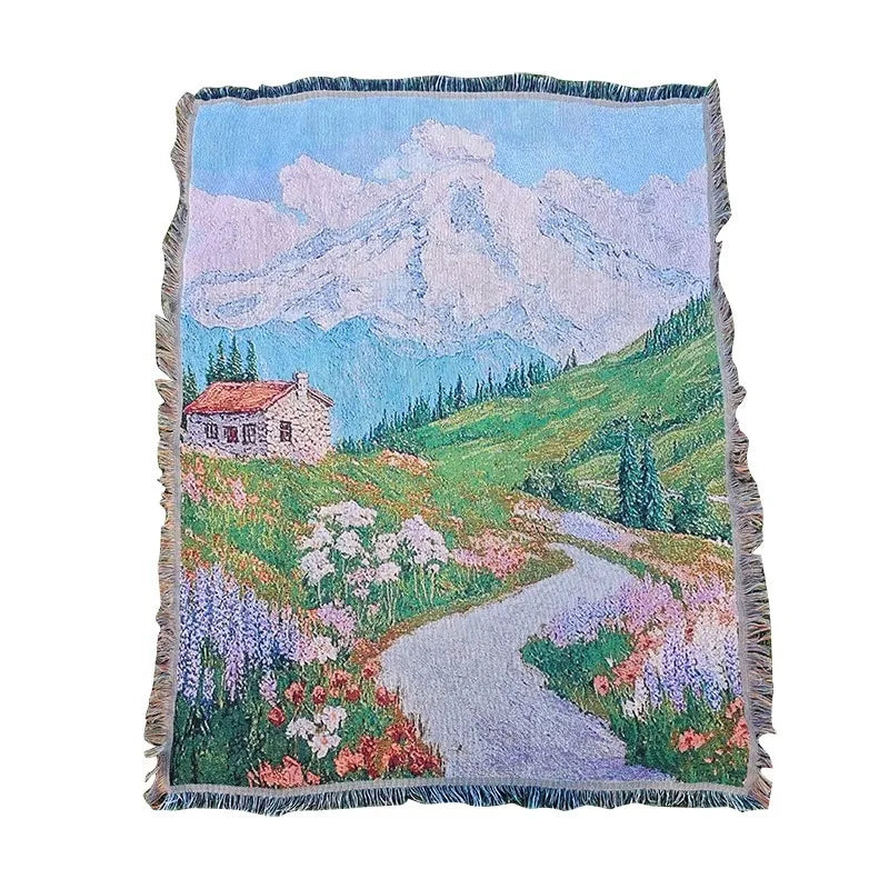 Leopard Jacquard Knit Throw