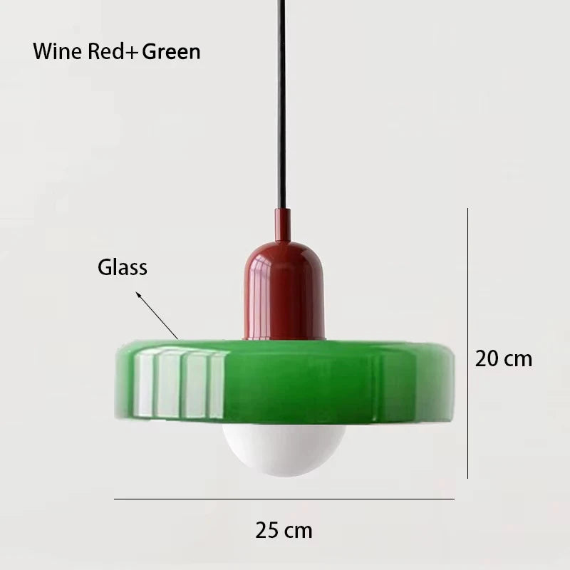 Nordic Retro Glass Pendant Light