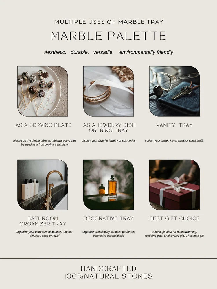 Marble Stone Vanity Tray