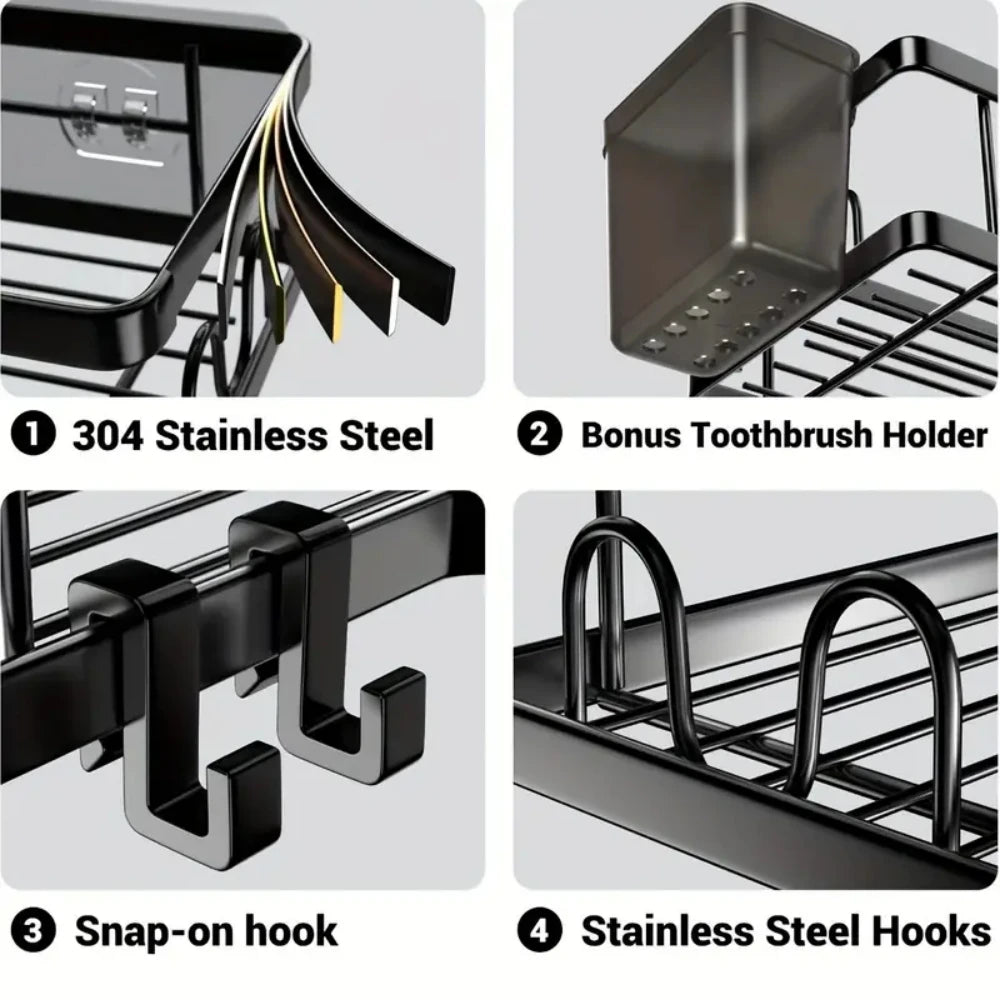 Stainless Steel Corner Shower Shelf