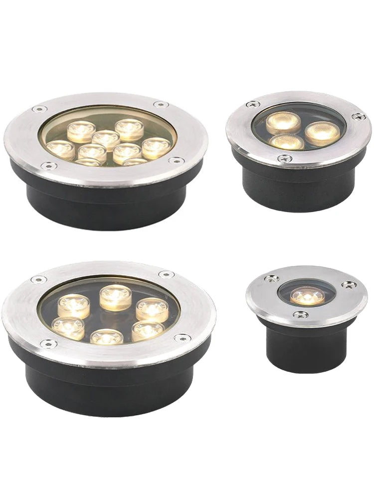 Round Recessed Garden Ground Light