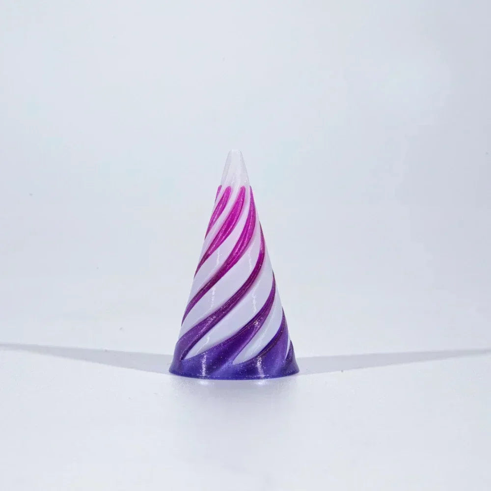3D Printed Helix Screw Rotating Toys Stress Reducing Tool Pyramid