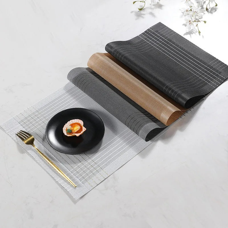 Washable Vinyl Woven Placemat Set