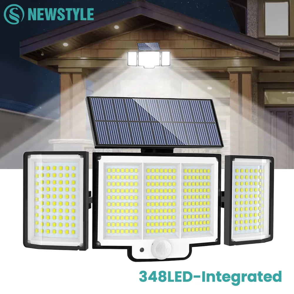 Solar Security Flood Light with Remote
