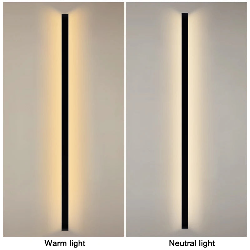 Nordic Long Outdoor LED Wall Lamp