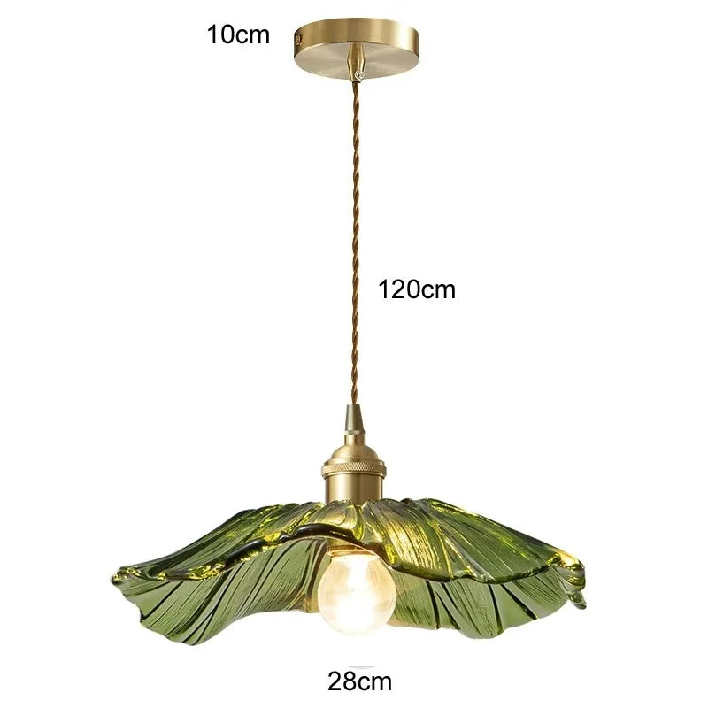 Vintage Flower Glass Ceiling Light