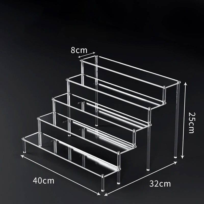 Tiered Acrylic Display Riser Shelf