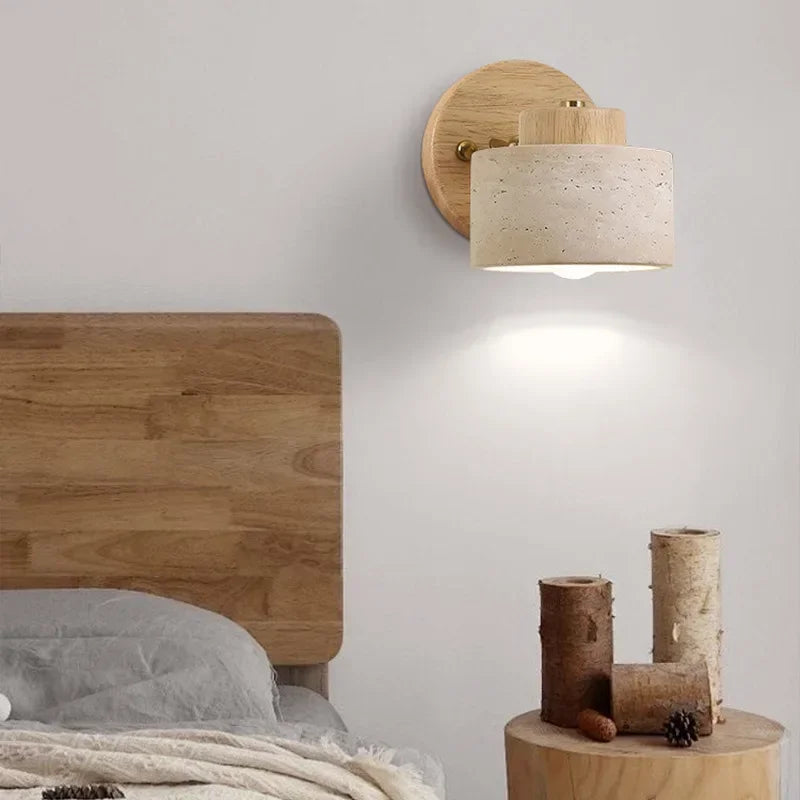 Yellow Cave Stone Wall Sconce
