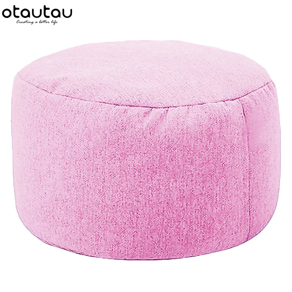 Linen Bean Bag Pouf