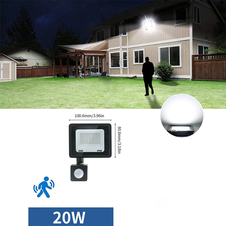 LED Motion Sensor Floodlight for Outdoor Use