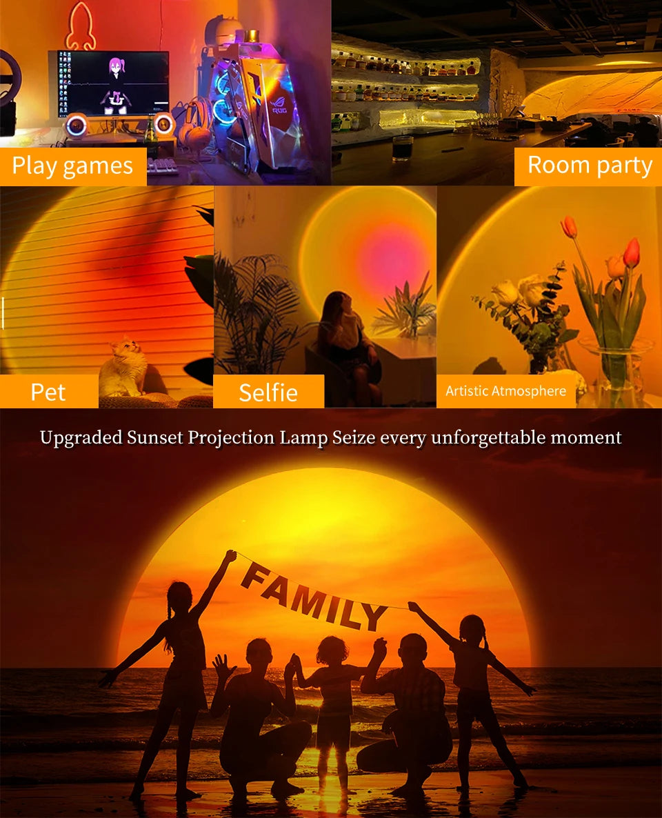 Tuya USB Sunset Projector