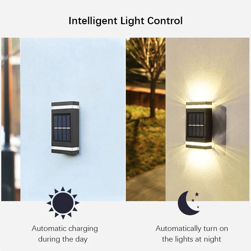 6 LED Solar Wall Washer Light