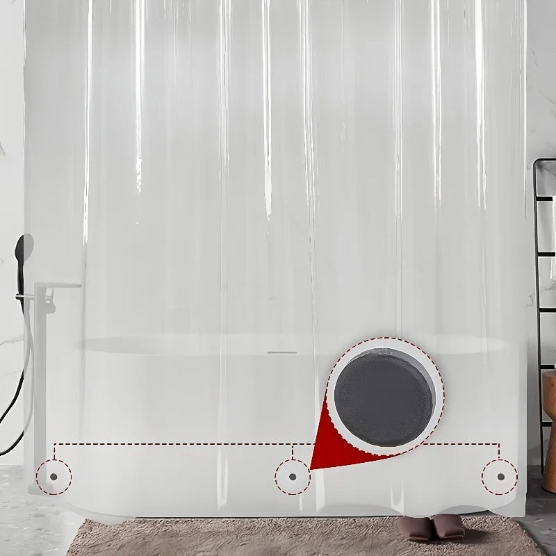Shower Curtain Transparent Peva Transparent Shower Curtain