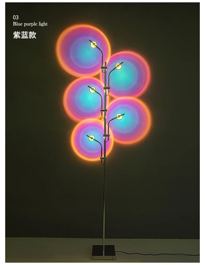 Nordic Rainbow Projection Floor Lamp