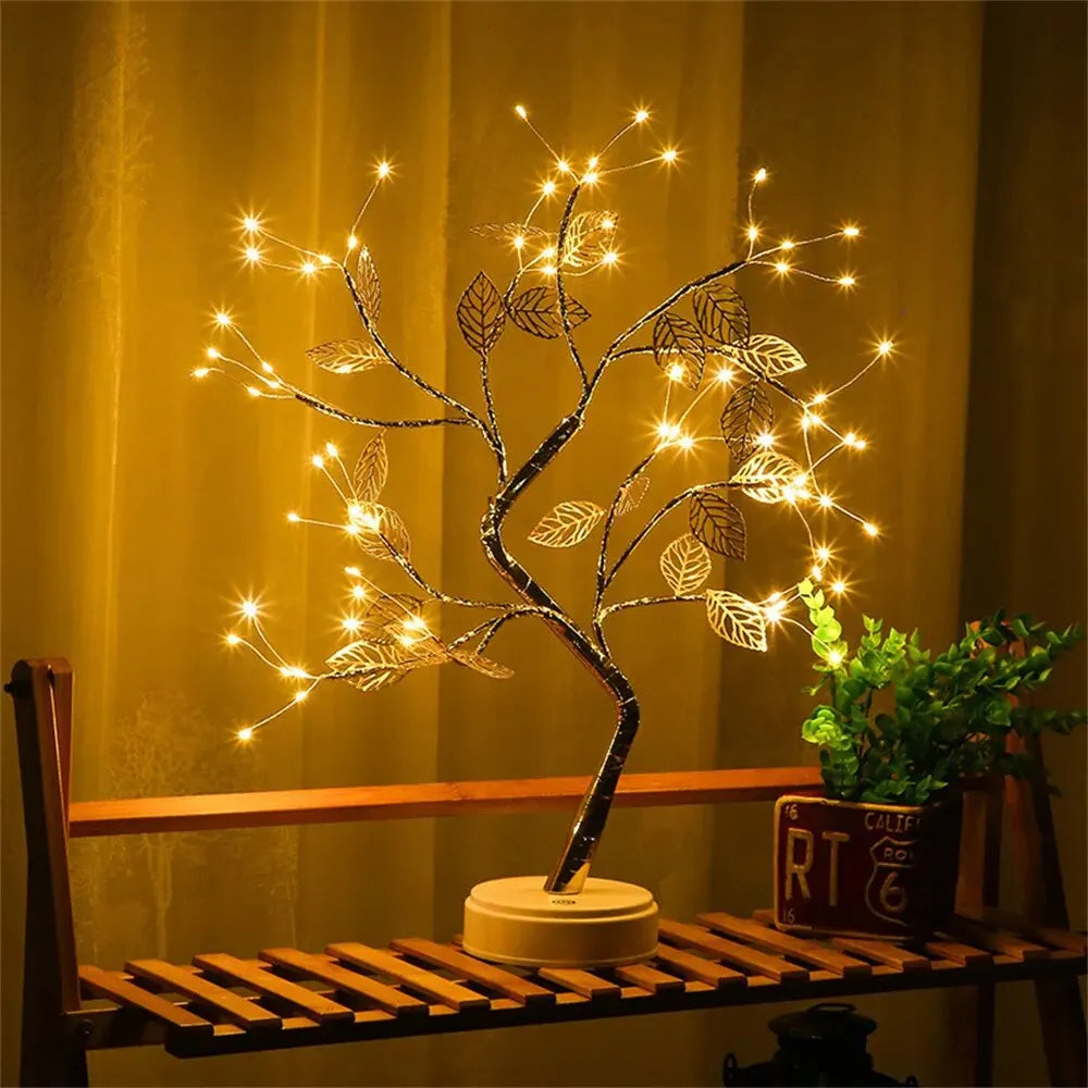 LED Rose Leaf Tree Lamp